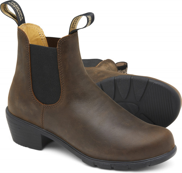 Blundstone Damen Stiefel Boots #1673 Heeled Leather (Women's Series) Antique Brown