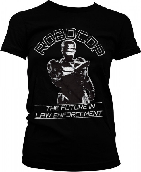 Robocop The Future In Law Emforcement Girly Tee Damen T-Shirt Black