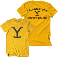 Yellowstone Dutton Ranch Brand T-Shirt Gold Yellowstone Dutton Ranch Brand T-Shirt Gold