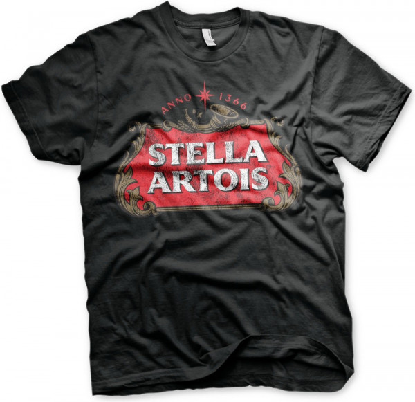 Stella Artois Washed Logo T-Shirt Black