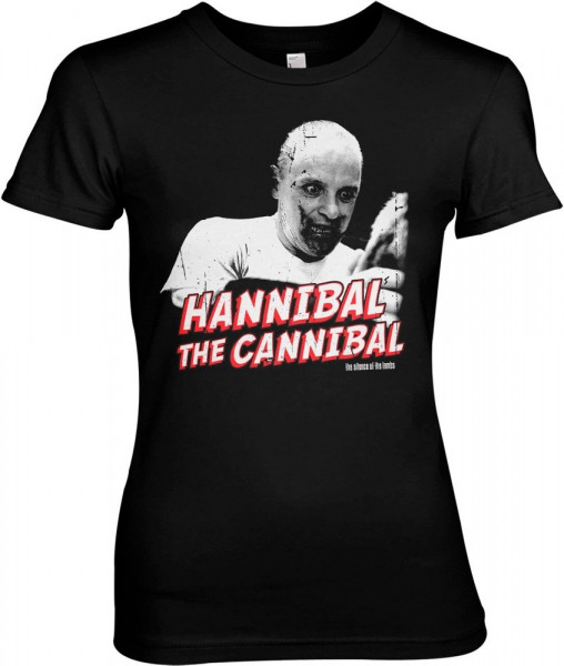 The Silence of the Lambs Hannibal The Cannibal Girly Tee Damen T-Shirt Black