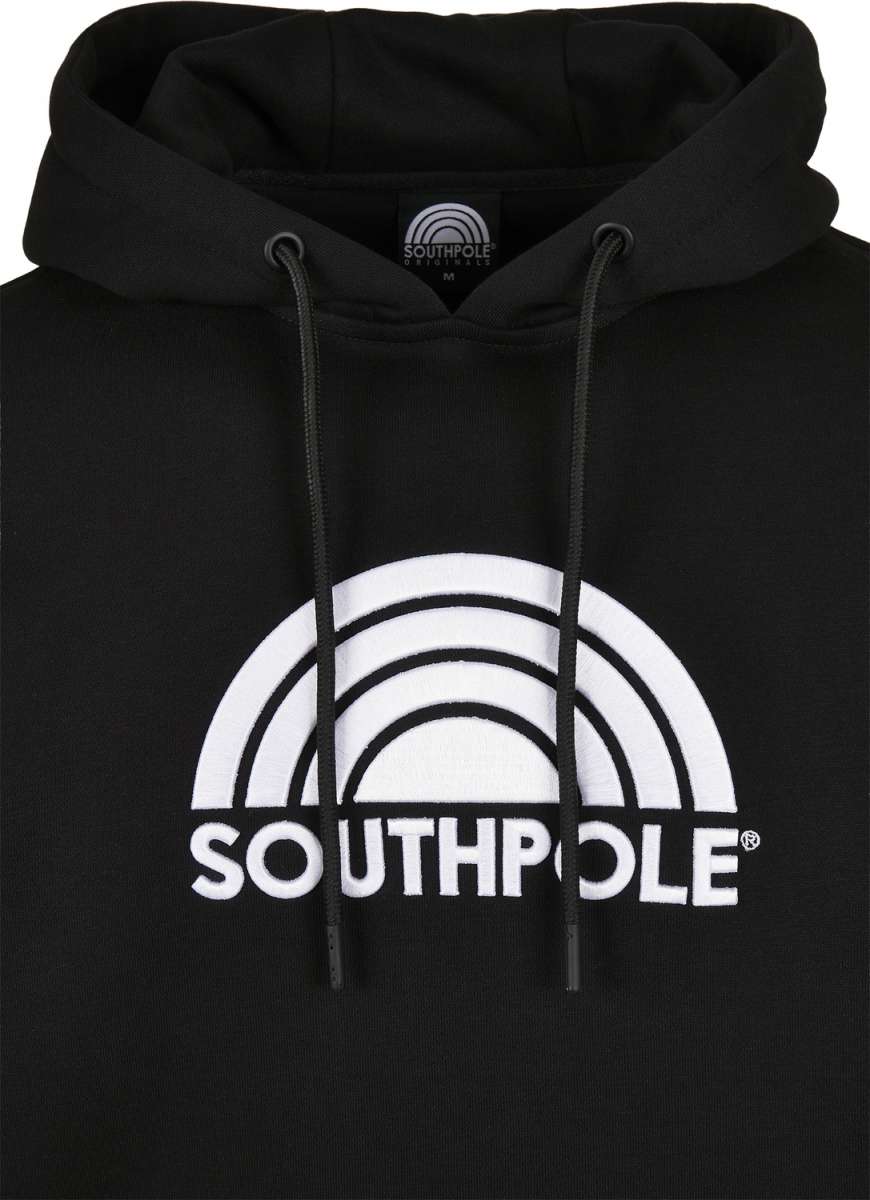 Southpole Hoodie Halfmoon Hoody Black Hoodies Sweatshirts Herren Lifestyle kustom kult
