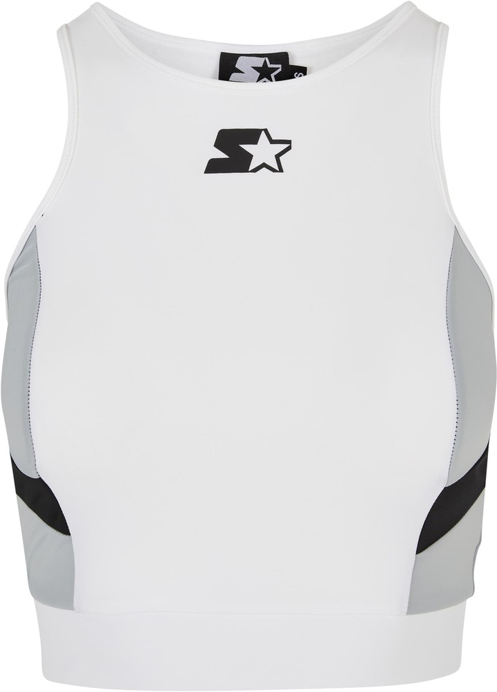 Starter Schwarz Label Damen Unterwäsche Ladies Sports Cropped Top Weiß/Schwarz - Damen