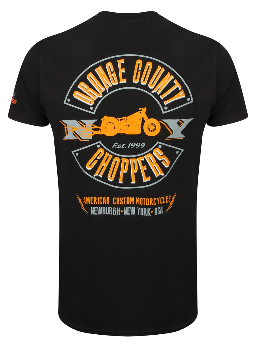 OCC Orange County Choppers TShirt Lightning Black TShirts Freizeit Moto Herrenbekleidung