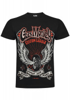 Gas Monkey Garage T-Shirt Garage Wings Black