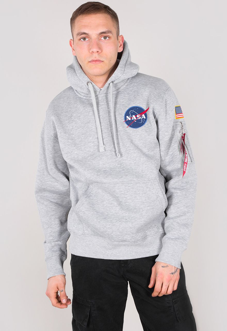 Alpha Industries Space Shuttle Hoody Hoodies Sweatshirts Grey Heather Alpha Industries Space Shuttle Hoody Hoodies Sweatshirts Grey Heather