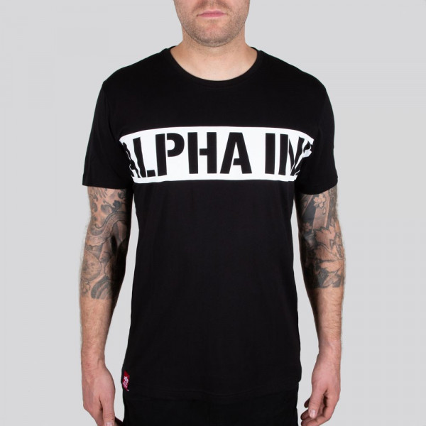 Alpha Industries T-Shirt Printed Stripe T Black