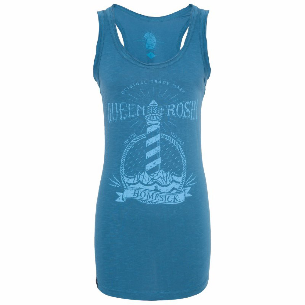 King Kerosin Damen Shirt Homesick Longtop Blau - Damen