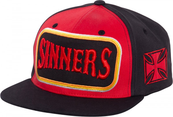 King Kerosin Flatbrim Cap mit detaillierter 3D-Stickerei und Print 280251 Rot