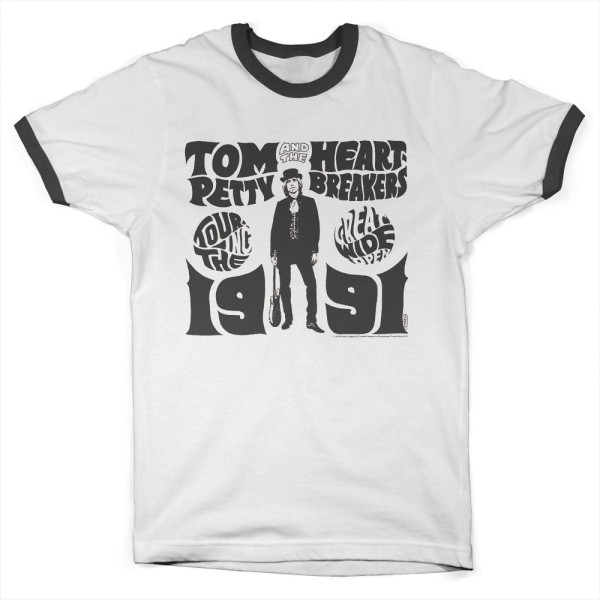 Tom Petty Great Wide Open Ringer Tee PS-51-TP002-H82-7