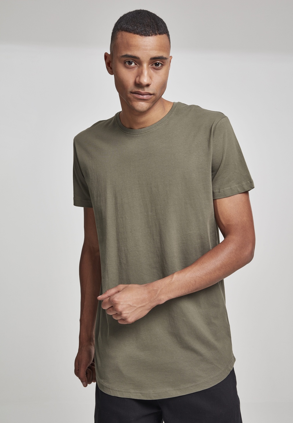 Urban Classics T-Shirt Shaped Long Tee Olive - Herren / Unisex