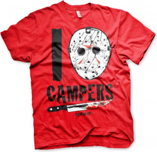 Friday the 13th I Jason Campers T-Shirt Red