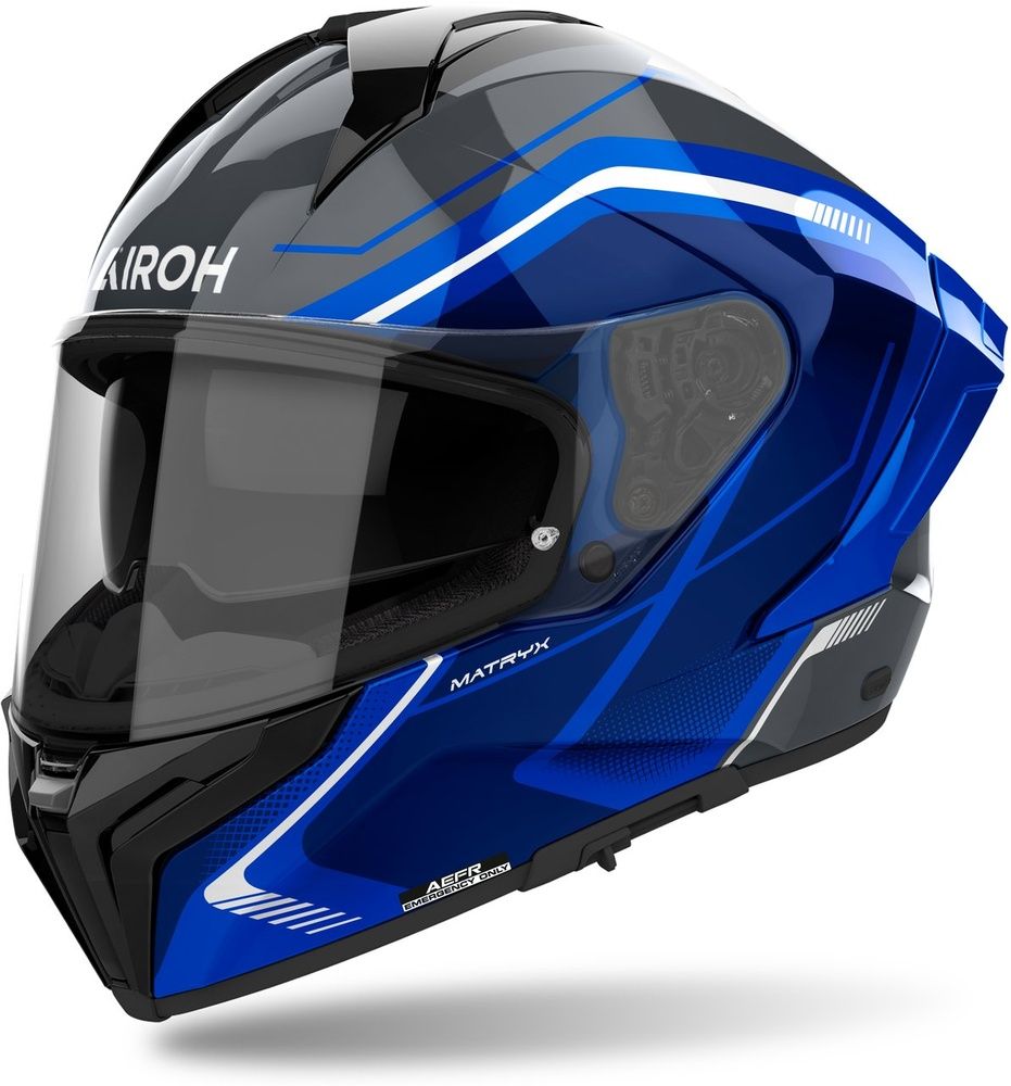 Airoh Integralhelm Helmet Matryx Wide Blau Gloss 57-25026 - Herren / Unisex