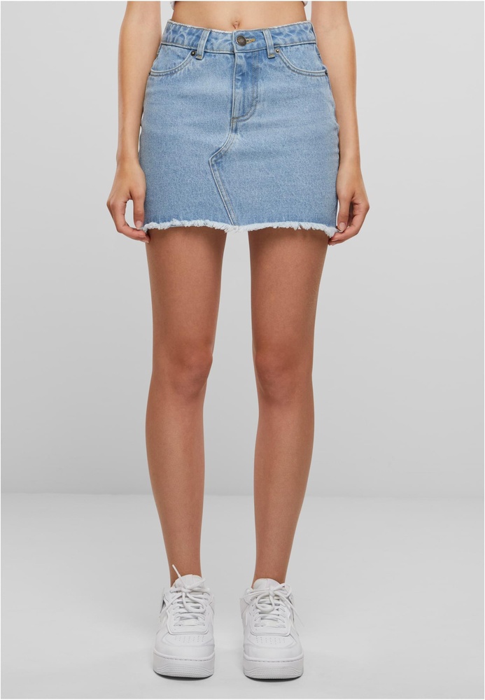 Urban Classics Damen Jeanskleid Ladies Heavy Mini Denim Skirt TB6833 - Damen