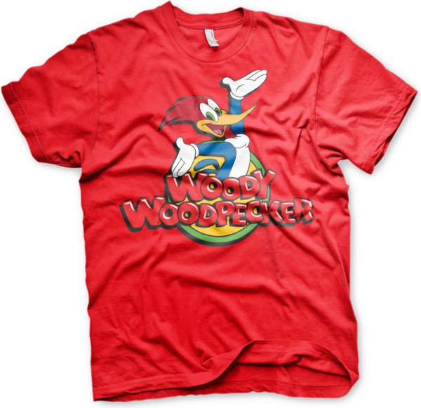 Woody Woodpecker Classic Logo T-Shirt Red