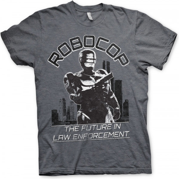 Robocop The Future In Law Emforcement T-Shirt Dark-Heather