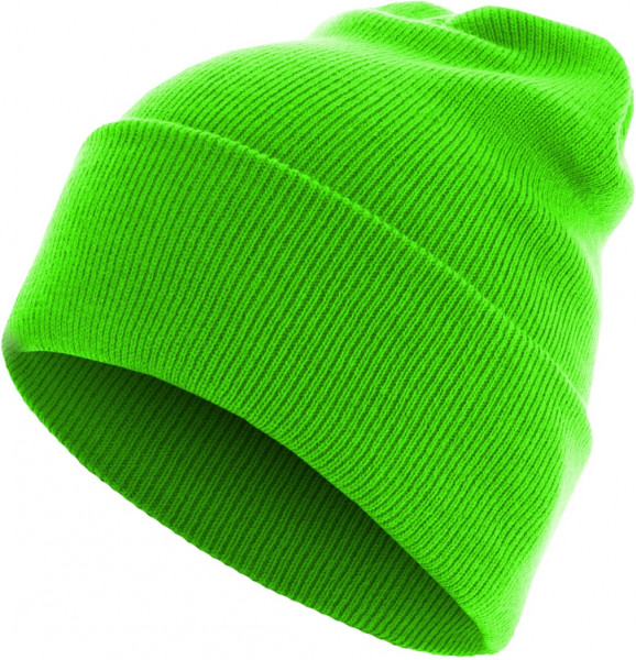 MSTRDS Beanie Beanie Basic Flap Long Version Neongreen
