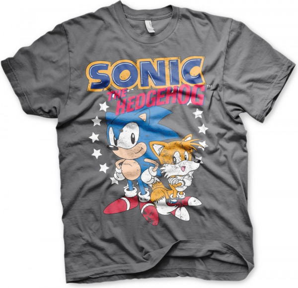 Sonic The Hedgehog Sonic & Tails T-Shirt Dark-Grey