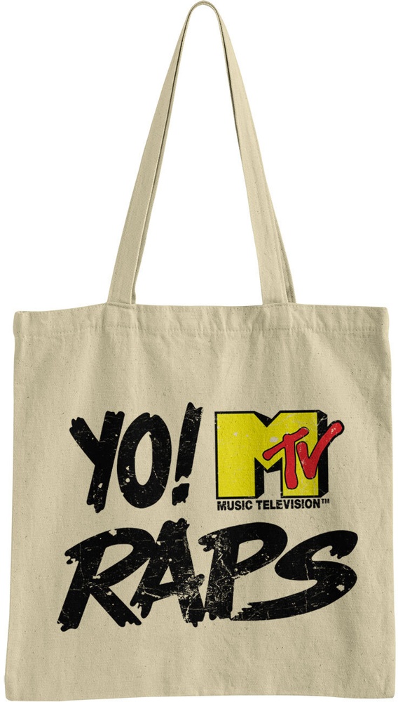 Yo! MTV Raps Tragetasche Distressed Logo Tote Bag MTV-4-YMR002-H80-4 - Herren / Unisex