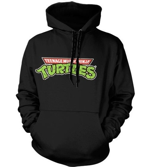 Teenage Mutant Ninja Turtles TMNT Classic Logo Hoodie Black