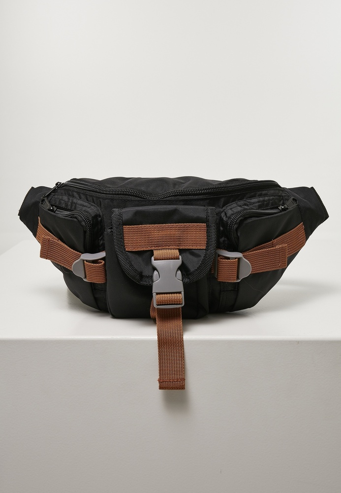 Urban Classics Tasche Hiking Recycled Ripstop Shoulder Bag Schwarz - Herren / Unisex