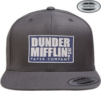 The Office Dunder Mifflin Inc Premium Snapback Cap Dark-Grey The Office Dunder Mifflin Inc Premium Snapback Cap Dark-Grey