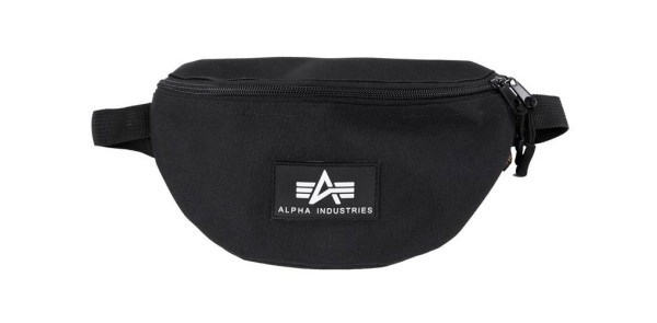 Alpha Industries Rubber Print Waistbag Taschen Black