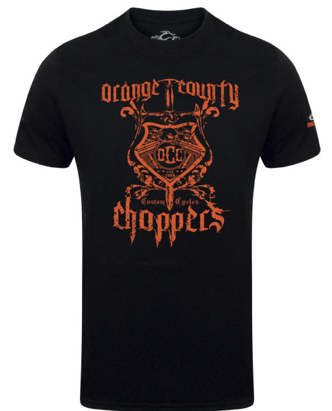 OCC Orange County Choppers T-Shirt V Twin Shield Black