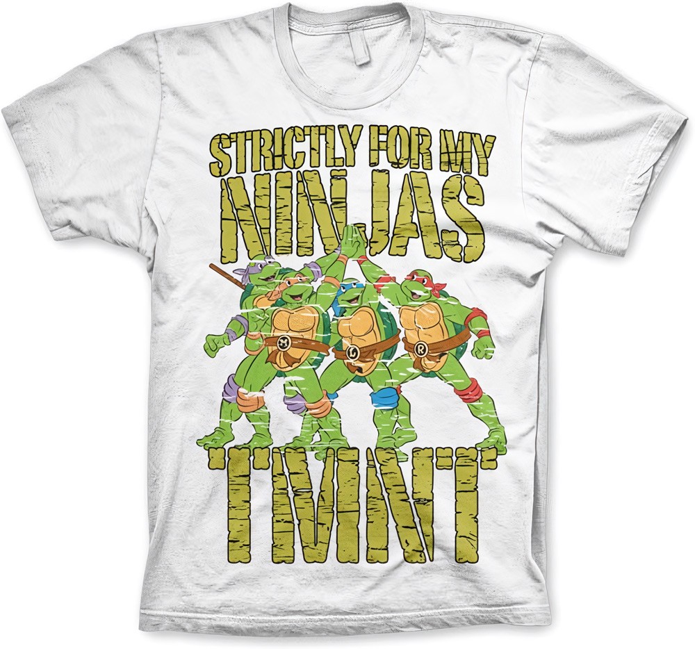 Teenage Mutant Ninja Turtles TMNT Strictly For My Ninjas T-Shirt Weiß - Herren / Unisex