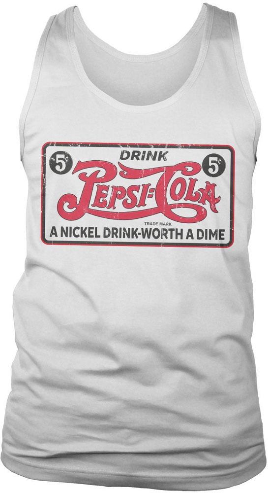 Pepsi Vintage Sign Tank Top IMG-7-PEPS006-H97-10 - Herren / Unisex