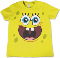 SpongeBob SquarePants Sponge Happy Face Kids T-Shirt Kinder Yellow SpongeBob SquarePants Sponge Happy Face Kids T-Shirt Kinder Yellow