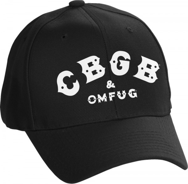 CBGB & OMFUG Logo FlexFit Baseball Cap Black