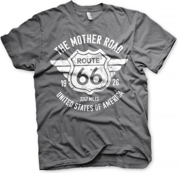 Route 66 The Mother Road T-Shirt Dark-Grey