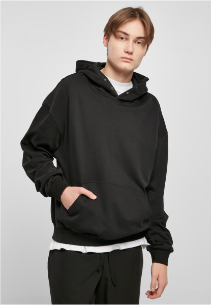 Urban Classics Sweatshirt Snap Hoody Black