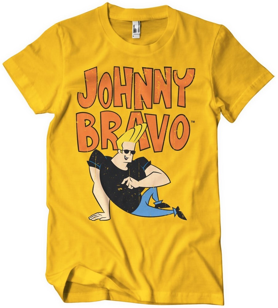 Johnny Bravo T-Shirt Gold - Herren / Unisex