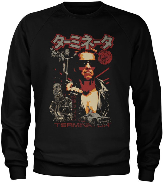 The Terminator Japanese Poster Sweatshirt Black
