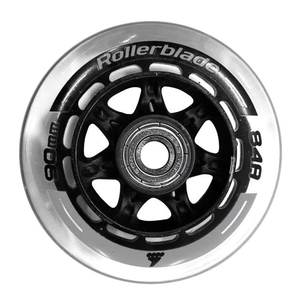Rollerblade Universal Inliner Zubehör Inliner Rollen 90 mm 84A + Lager SG9 + Spacer Set 8 Stk 55175
