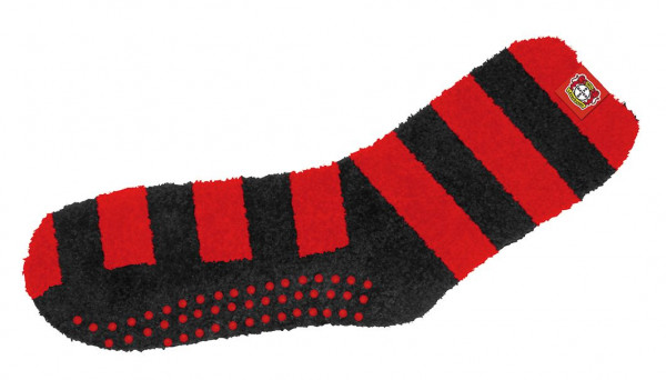 Bayer 04 Leverkusen Kuschelsocken Erwachsene Fussball Rot/Schwarz