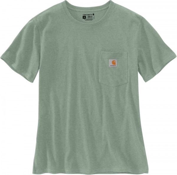 Carhartt Damen Workw Pocket S/S T-Shirt Jade Heather