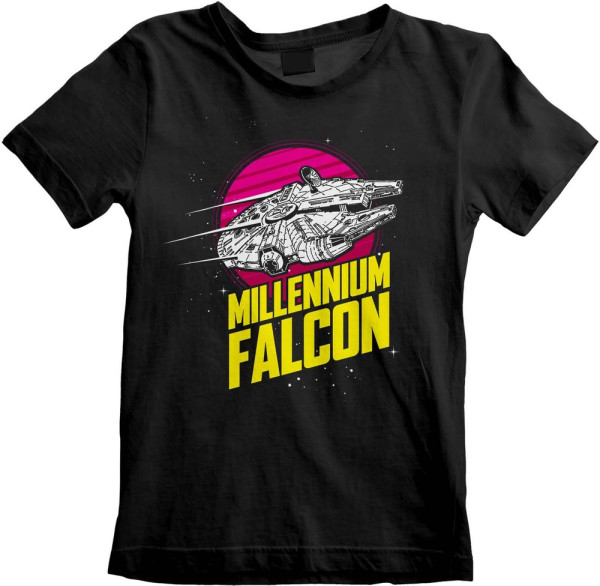 Star Wars - Millenium Falcon Circle (Kids) Jungen Kinder T-Shirt Black