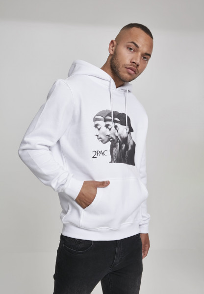 Mister Tee Hoodie 2Pac Faces Hoody White