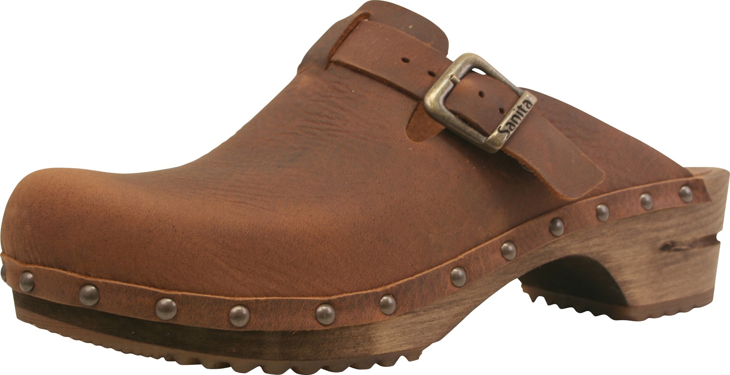 Sanita Damen Offener Clog Wood-Kristel Open Chestnut - Damen