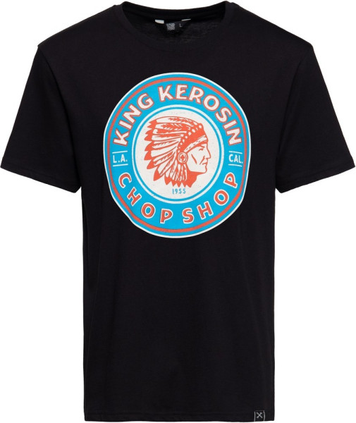 King Kerosin Chop Shop T-Shirt Schwarz