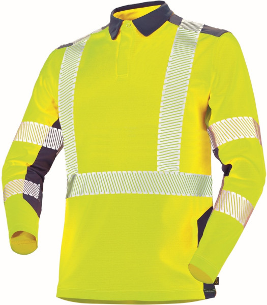 Cepovett Langarm-Poloshirt Fluo Safe 9O819924