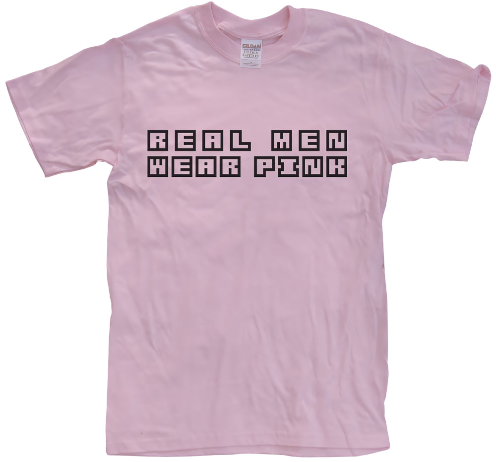 Hybris Real Men Wear Pink T-Shirt SH-1-10819-LFH1-8 - Herren / Unisex