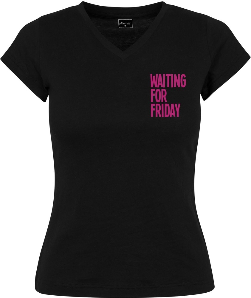 Mister Tee Damen T-Shirt Ladies Waiting For Friday Box Tee - Damen