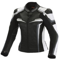 Büse Mille Lederjacke Damen Schwarz/Weiß
