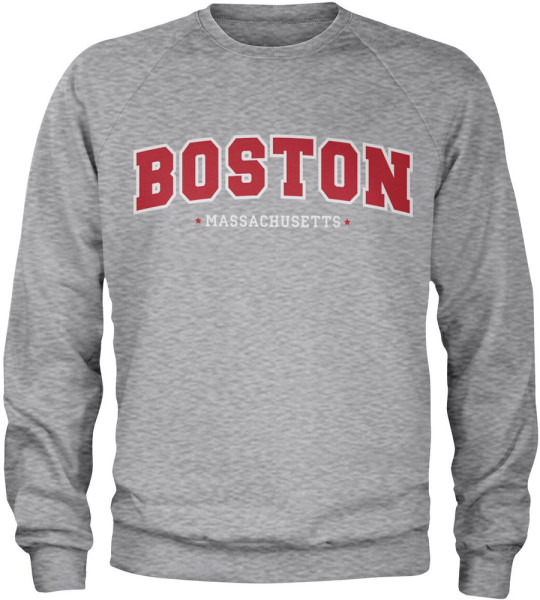 Hybris Boston Massachusetts Sweatshirt Heather-Grey