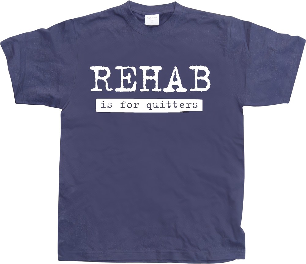 Hybris Rehab Is For Quitters Blau - Herren / Unisex