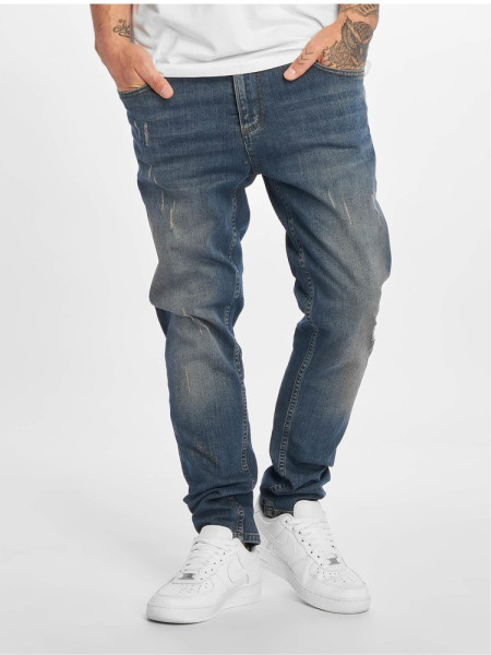 DEF Hose Tommy Slim Fit Jeans Denim Light Blue Denim